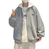 Men's Autumn Waffle Jacket: Trendy Hong Kong Style, Versatile Loose-Fit Baseball Coat for Couples