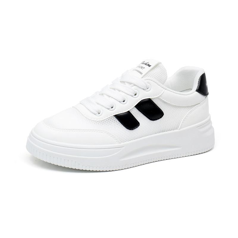 Chaussures d'été blanches respirantes pour femmes, chaussures basses décontractées à plateforme, chaussures à plateforme pour femmes