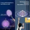 Foldable Handheld Electric Mosquito Killer Upgraded 4 In 1 Bug Zapper USB Rechargeable Fly Swatter With UV Light Trap Insect