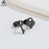 Asymmetry Stainless Steel Key Lock Earring for Women Rabbit Carrot Piercing Jewelry Girls Earrings Gifts Accessories