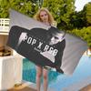 Rap Singer C-Chris B-Brown Anime Beach Swimming Towel Soft Absorbent Washcloth Children's Gifts for Kids Travel Camping Gym