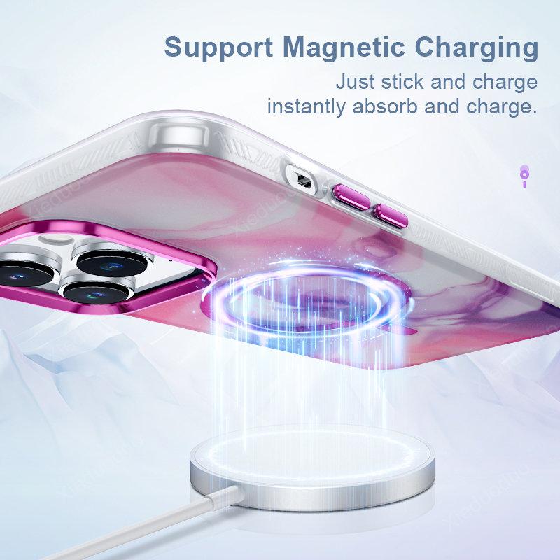 Aquarellmalerei Handyhülle für iPhone 13 14 Pro Max Magnethülle für iPhone 14 Plus Hülle iPhone 14 Pro