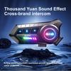 Motorcycle Helmet Bluetooth Intercom with Noise Reduction and IPX6 Waterproof