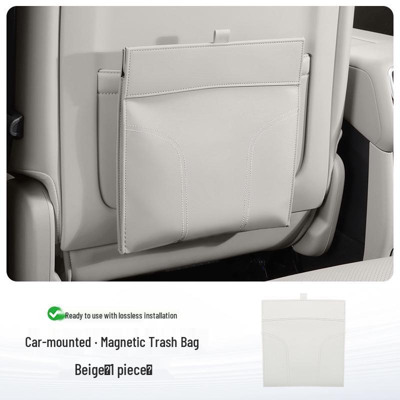 Magnetic Car Seat Back Trash & Storage Bag Organizer