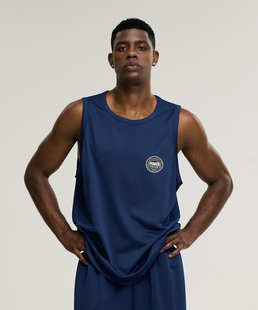Leijibi [3Pack] Muscle Mesh Jersey Oversized Sleeveless Tank Top M (3 Colors)