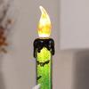 Vintage Style Halloween Ornaments LED Ghost Candle Light, Spooky Hand Lamp Flameless Flickering Lamps Tabletop Decor, Horror Light for Party