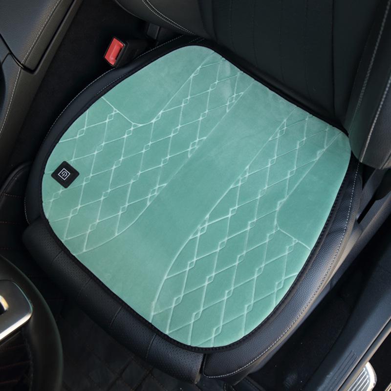 USB Graphene Heated Seat Cushion - Office & Car Use, 5V Quick Heating, Plush Warmth, Winter Embroidered Design