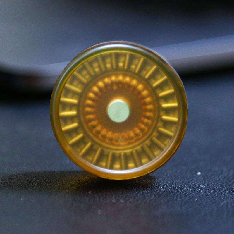 Haptic Coin Machinery Slider Round Pei Push Fidget Slider Fidget Toy Dekompression EDC für Erwachsene