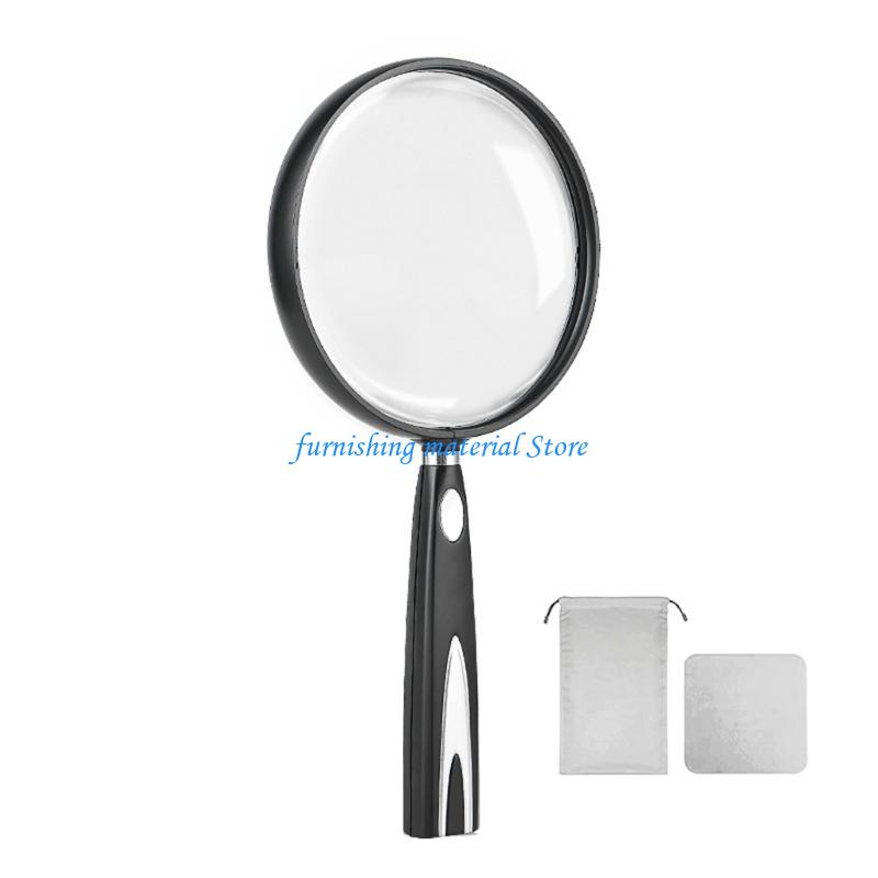 Y5GD Ręczna Lupa 2x/1.5x Odporna na Stłuczenia Soczewka Antypoślizgowy Uchwyt Doskonała do Czytania, Pracy z Bliska, Hobby w Naturze dla Dorosłych