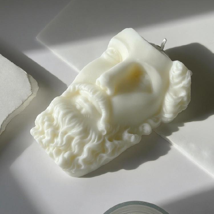 Human Face Silicone Candle Molds for Epoxy Resin Making Candle Soap Multunction Silicone Mould Temperature Resistant