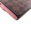 LOUIS VUITTON N60476 Damier Ebene leather Portefeuille Sara Purse Brown leather Used