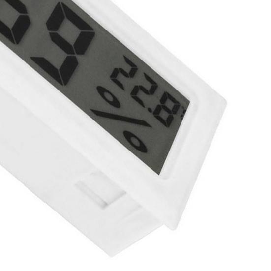 Thermo-Hygrometer Embedded Shell Digital LCD Display ABS Temperature Sensor Humidity Meter Office