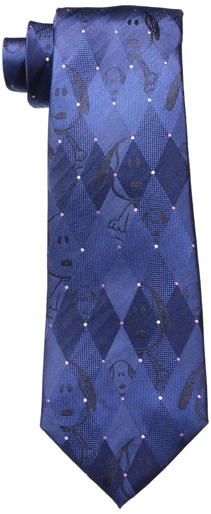 Peanuts Snoopy Tie, Navy Blue, PN916761