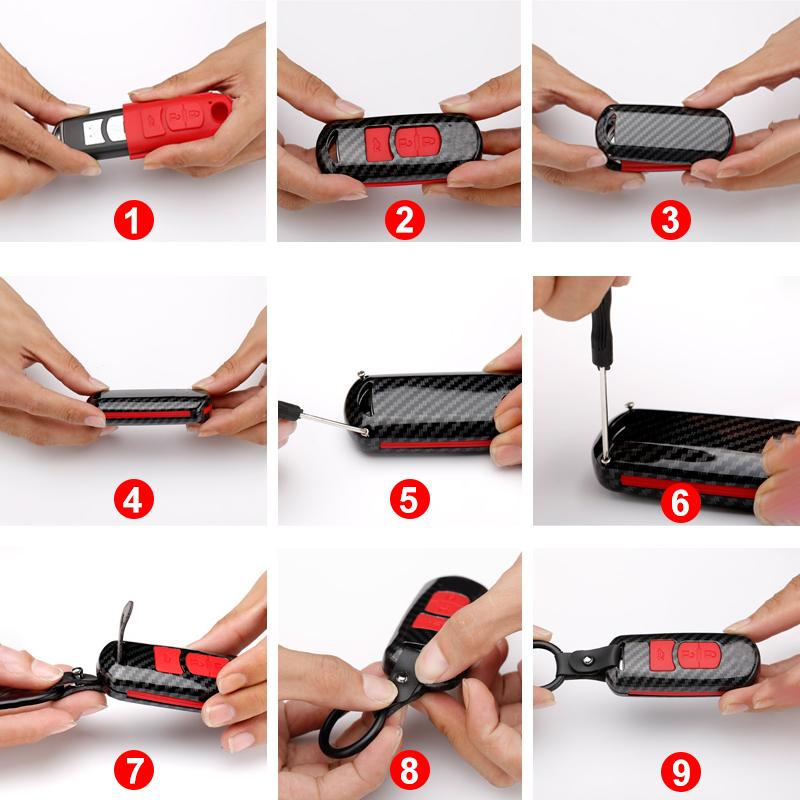 ABS+Silicone Car Key Cover Case for Skoda Octavia A5 A7 Kodiaq Karoq Rapid Yeti for V W Passat B8 Skoda Superb A7 2017