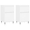VidaXL Buffets 2 Pcs White 40x35x70 Cm Engineered Wood 831133