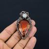 Red River Jasper Pendant, 999 Copper Wire Wrapped Pendant Handmade Gemstone Jewelry, Gifts For Wife Brand New Pendant