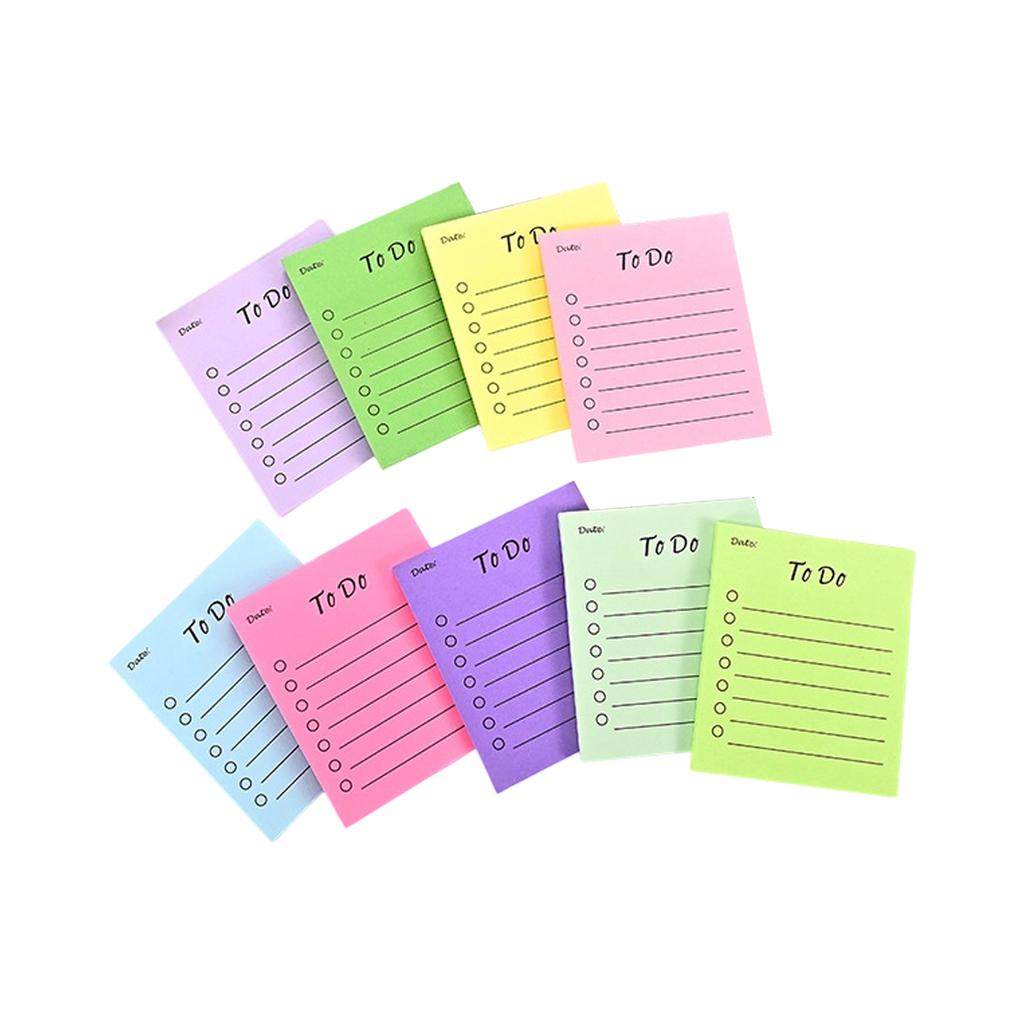 Lined Memo Pad Simple Sticky Note To-Do List Sticky Pad Writing Pad Lovely Note Pad Paper Pads for School