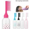 1pcs Hair Comb Hair Oil Dispenser Bottle Root Comb Applicator Hair Dye Refillable with massager Brush Hairdressing Coloring Tool