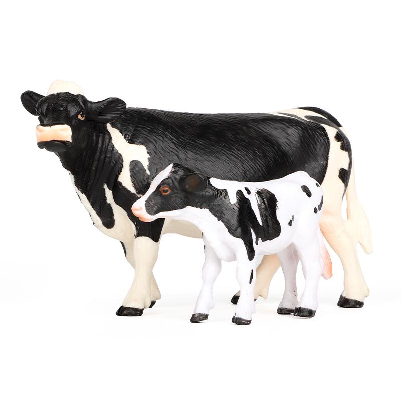 Realistic Cow Plaything Children-Friendly - Lifelike Simulation Bull Miniature, Learning-Enhancing Farm Animal Figure, Non-Toxic & Long-Lasting