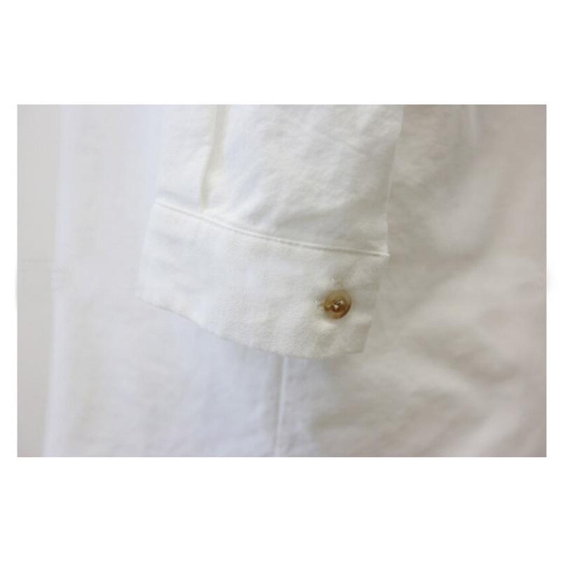 Ladies' Shirt BF Wind Loose Large Size Medium-length Shirt Female Long-sleeved V-neck White Casual Versatile Shirt Temperament Elegant Fashion Top