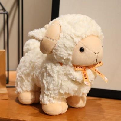 The Latest Simulation Curly Wool Sheep Doll Kawaii Stuffed Plush Toy Doll Cartoon Anime Cute Holiday Gift Fun Children's Doll
