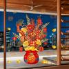 Money Tree Bag Window Cling Removable Waterproof 2026 New Year Static Glass Sticker Home Office Room Spring Festival Decoration Decal