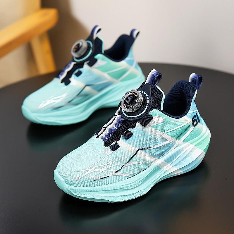 Kids Running Shoes Boys Girls Lightweight Breathable Mesh Sneakers Sporty Casual Footwear US 12.5