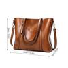 Women Handbag Tote Purse PU Leather Bag Fine Stitching Sturdy Hardware Proper Capacity Brown Free Size