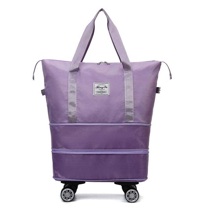 TS JYL laptop bag,Foldable Wheel Travel Bag Multi-Function Storage Expanded Luggage Bag