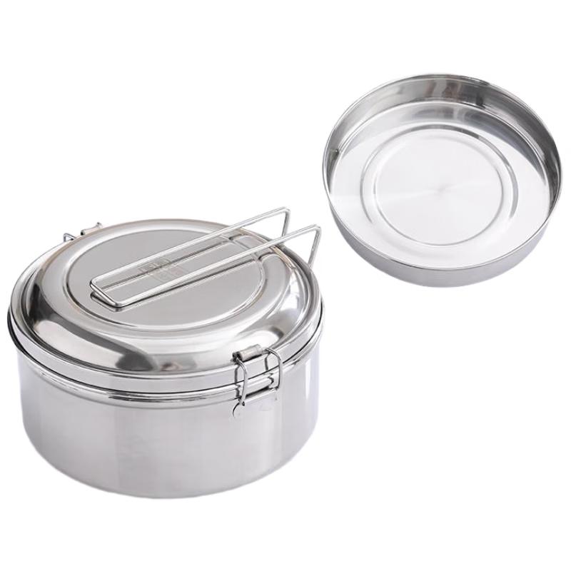 

HANDUNYOU 1.5L 316L Stainless Steel Round Lunch Box