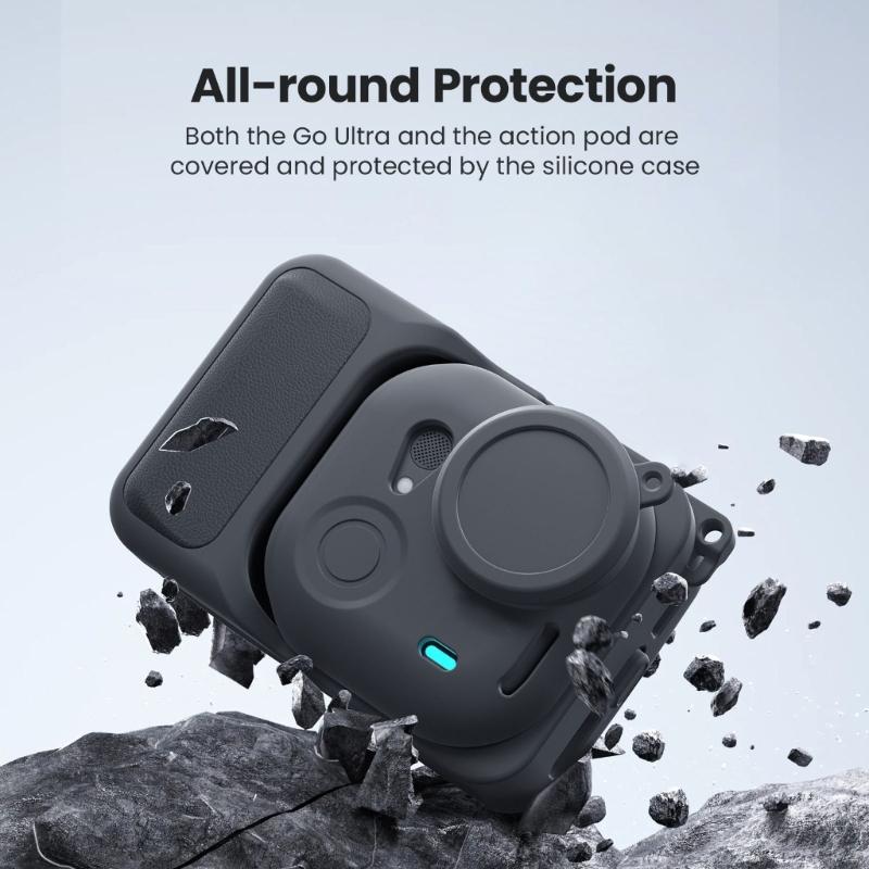 1 Set Shockproof Silicone Case For 360 GO Ultra Sports Camera Anti Scratch Anti Dust Water Resistant Flexible Grip