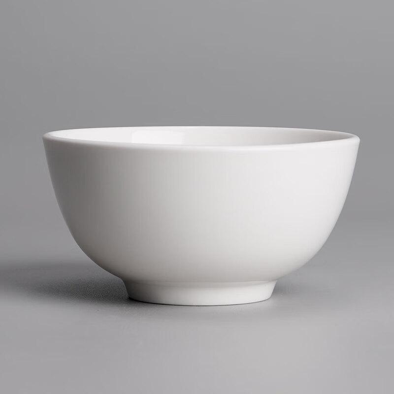 Guroo 4.5-inch Pure White Ceramic Rice Bowl
