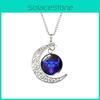 Unique Zodiac Moonlight Gemstone Necklace In Radiant Colors For Trendy Women