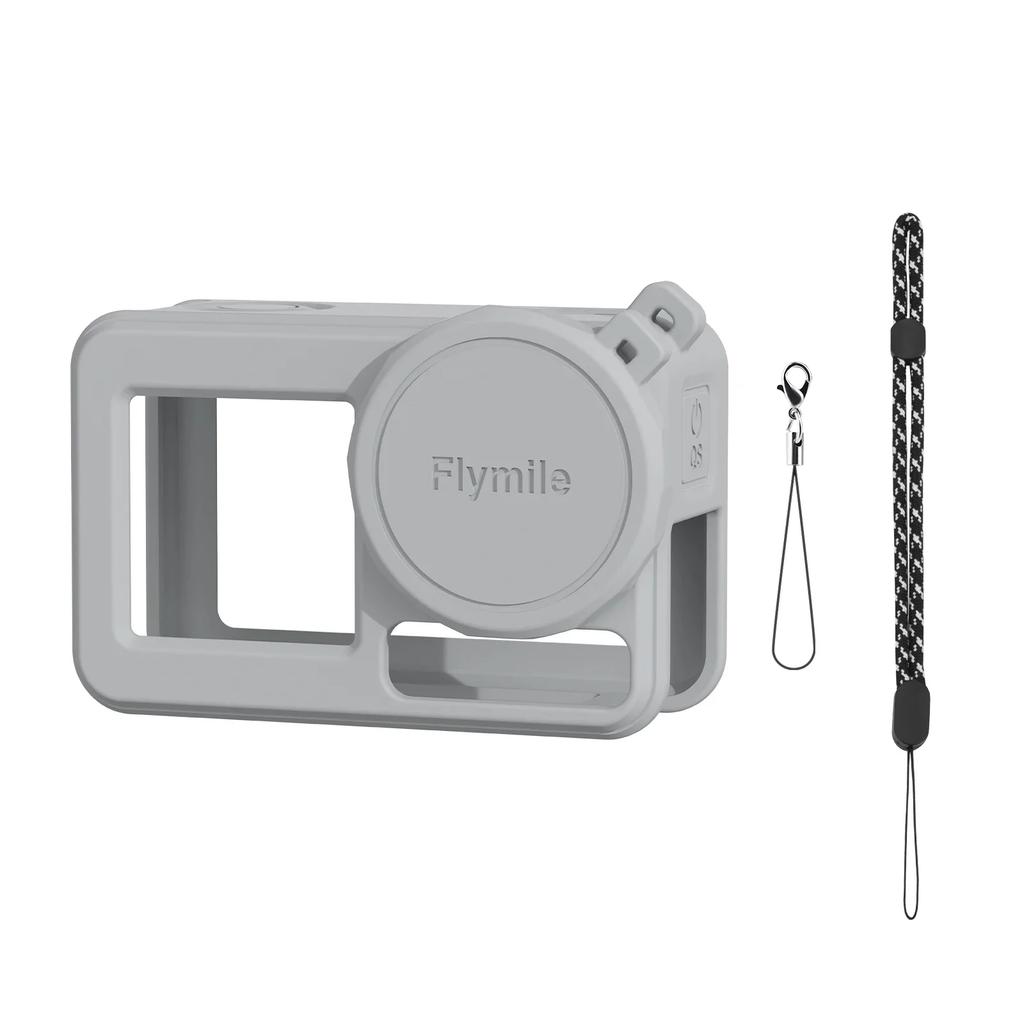 Silicone Protective Cover for DJI Action 5 Pro/Action 4/3 Camera Accessories Full Protector Case Scratch-proof Lens Cap Sleeve