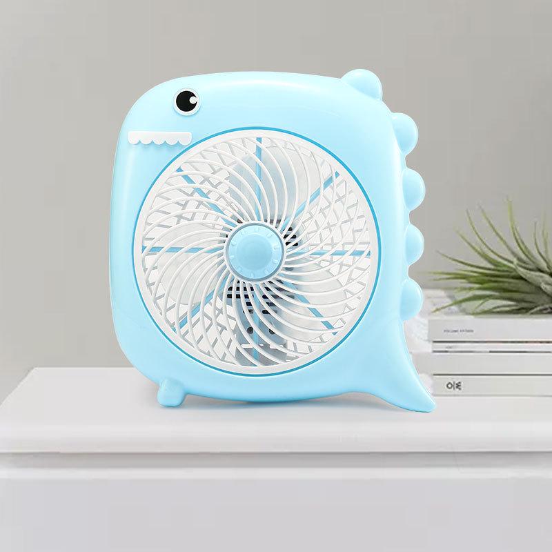 Compact Cartoon Electric Desk Fan for Student Dorms and Bedrooms