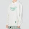 Puma FW22 Kangaroo Pocket Hooded Pullover Sweatshirt With Logo Print Men Tops White 539909-93