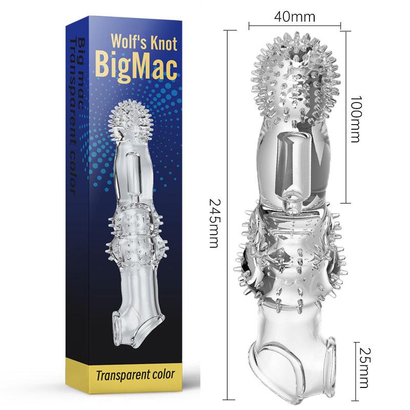 Extend Penis Enlargement Sleeve Vibrator Cock Ring Reusable Condoms Sex Toys for Men G Spot Vibrating