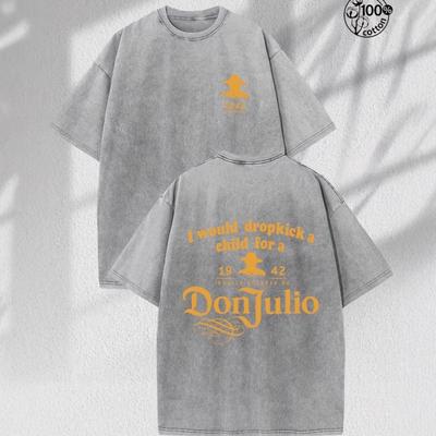220GSM Bavlněné tričko s kyselým praním 100% Pánské nebo dámské Streetwear Vintage Letní potištěné tričko