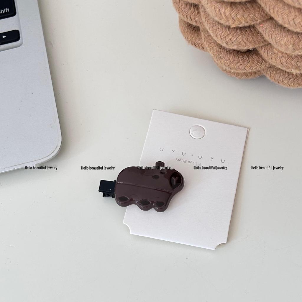 Capybara Cartoon Hair Clip - Funny Xiaohongshu Style for Girls & Students