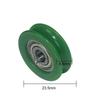 10Pcs Nylon POM Bearing Pulley Stainless Steel Rubber-Coated Pulley  for Doors Windows