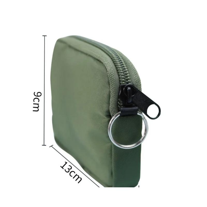 Mini Portamonete da Donna Portatile da Appendere a Doppio Strato Porta Carte e Porta Documenti Piccolo Portafoglio da Mano