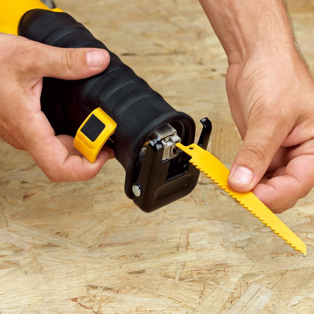 DeWalt Cordless Reciprocating Power Cutting Brushless Free 4Ah Battery Chargers DCS380M2 (DEWALT) Saw, Tool, Tool, Motor, Angle, 4-Way Clamp, 18V, (2