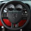 Interior Steering Wheel Cover Trim for Dodge Charger Challenger 2009-2014 Carbon