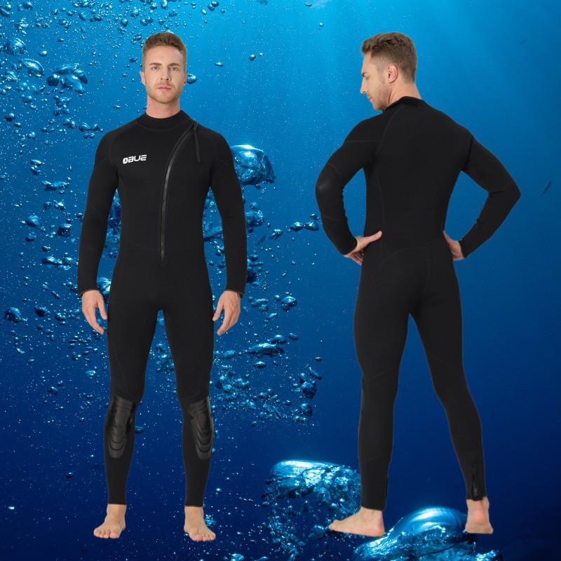 Mens 3mm Neoprene Wetsuit Full Body Dive Suit Surfing Swimming Diving Warmth UV Protection Water Sports