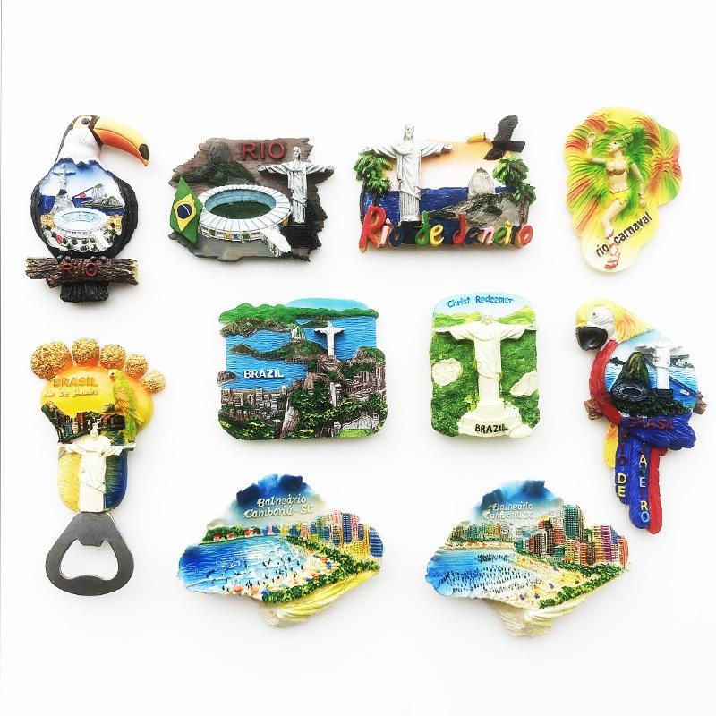 Magnete Da Frigorifero Fortaleza Brasile – Souvenir Di Viaggio 3D – MDF Laminato 7,6-10,2 Cm – Regalo Turistico