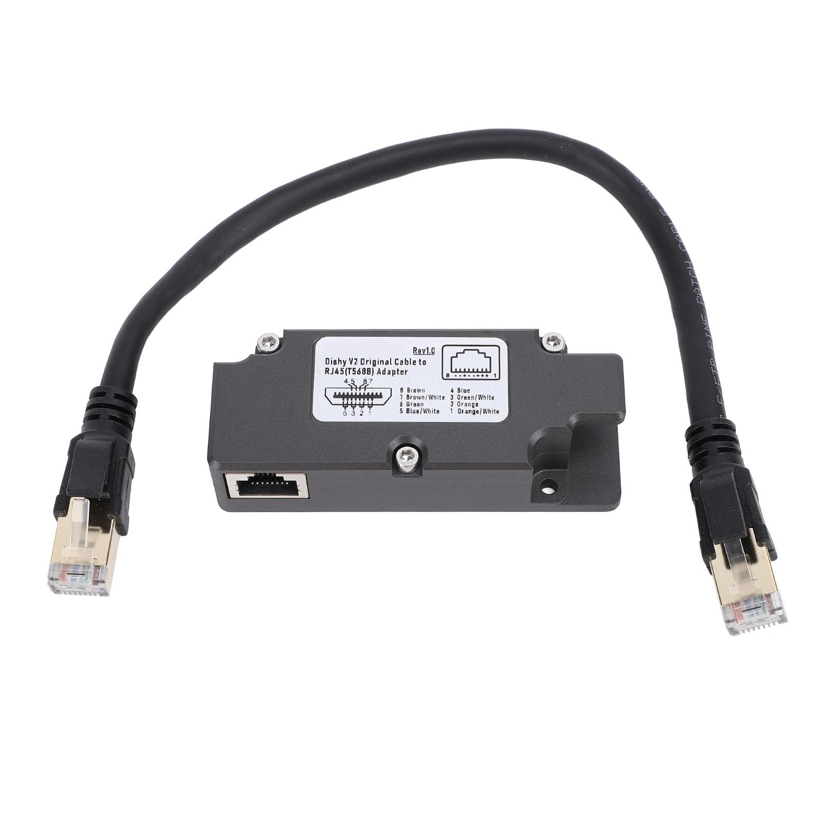 

Dishy V2 to RJ45 Adapter Stable Network Connection Ethernet Adapter for GEN2 Rectangle Dish