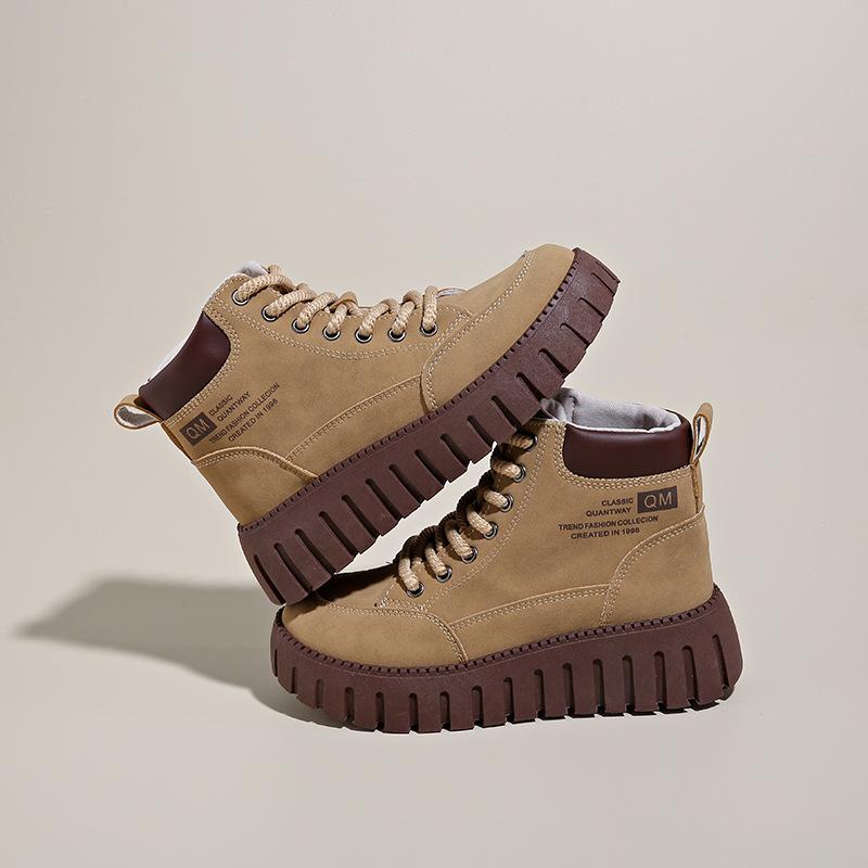 2025 vysoké tenisky Martin dámské podzimní nové korejská verze ins dámské volnočasové sportovní univerzální plátěné boty streetový styl CY228-1