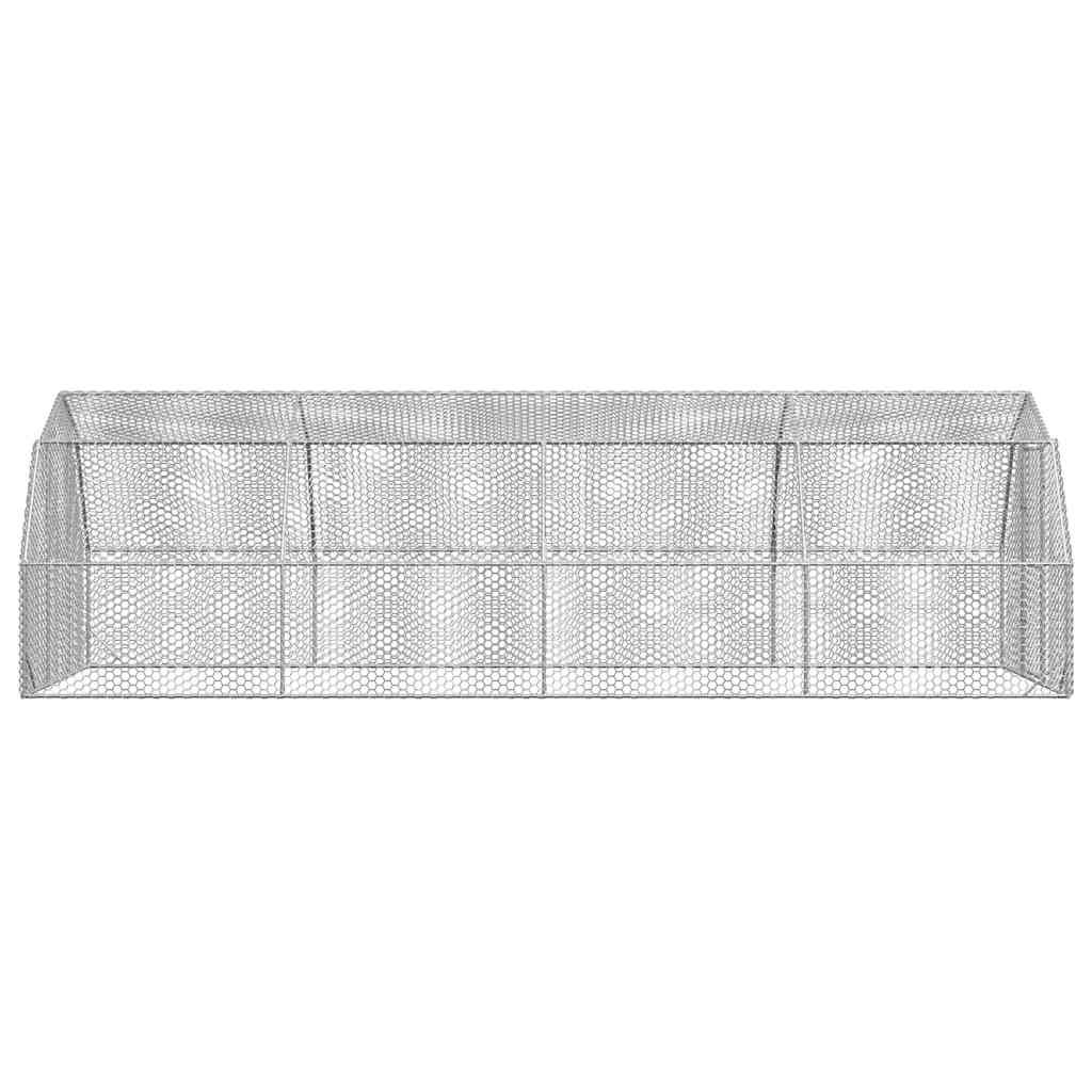 Vidaxl Pollaio Per Galline, 2,5X8X2,25 M, Acciaio