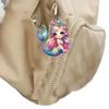 New acrylic flat mermaid fresh girl car pendant pendant backpack keychain pendant