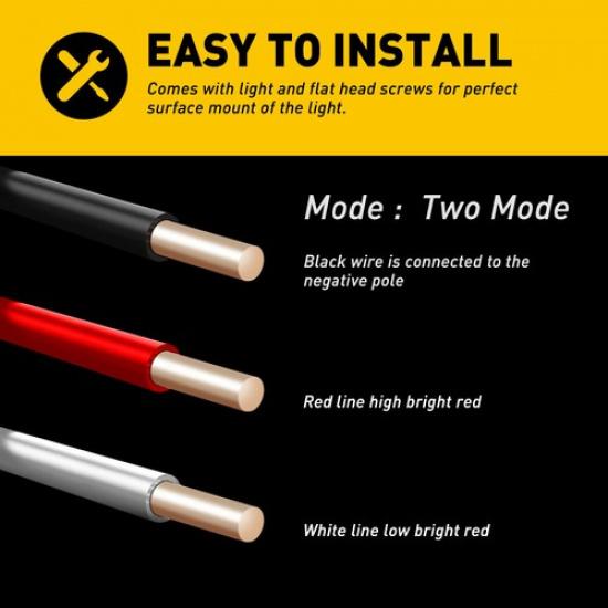 16-LED Marker Side Lights Truck RV Trailer Clearance Lamp Light Waterproof Amber